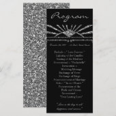 25 4x9結婚式 プログラムアールデコ轟音20sギャツビー プログラム (正面/裏面)