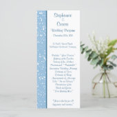 25 4x9結婚式 プログラムウィンターブルークリスマス プログラム (スタンド正面)