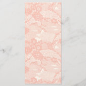 25 4x9結婚式 プログラムカントリーコーラルレースプリント プログラム (裏面)