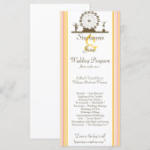 25 4x9結婚式 プログラムカーニバル プログラム (正面/裏面)
