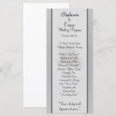 25 4x9結婚式 プログラムグレーウィンターツリースノー裸 プログラム (正面/裏面)