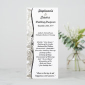 25 4x9結婚式 プログラムシルバークリスマスぼやけ プログラム (スタンド正面)