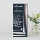 25 4x9結婚式 プログラムネイビーサマードレスブルースユニ プログラム (スタンド正面)