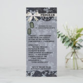 25 4x9結婚式 プログラムネイビーデジタルプリントユニフォーム プログラム (スタンド正面)