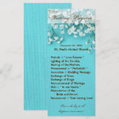 25 4x9結婚式 プログラムバビーズブレス春フラワー プログラム (正面/裏面)