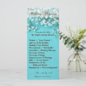 25 4x9結婚式 プログラムバビーズブレス春フラワー プログラム (スタンド正面)