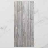 25 4x9結婚式 プログラムバーンウッドホワイトウォッシュ素朴 プログラム (裏面)