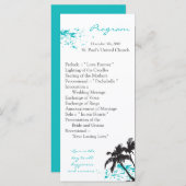 25 4x9結婚式 プログラムビーチ水海スプラッシュ プログラム (正面/裏面)