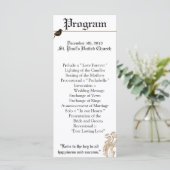 25 4x9結婚式 プログラムフォーマルラブバードハト プログラム (スタンド正面)