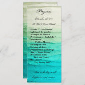 25 4x9結婚式 プログラムブグラデーションルーつや消し プログラム (正面/裏面)