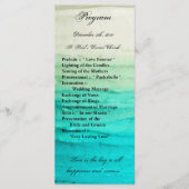 25 4x9結婚式 プログラムブグラデーションルーつや消し プログラム (正面)