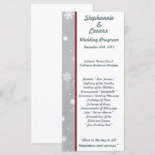 25 4x9結婚式 プログラムホワイトツリー プログラム (正面/裏面)