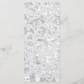 25 4x9結婚式 プログラムホースシューズオンバーラップレース プログラム (裏面)