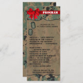 25 4x9結婚式 プログラムマリンデジタルプリントユニット プログラム (正面/裏面)