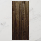 25 4x9結婚式 プログラムメイスンジャーイニシャル 素朴 プログラム (裏面)