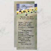 25 4x9結婚式 プログラムメイスンジャールキャンドルホルダー プログラム (正面/裏面)