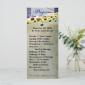 25 4x9結婚式 プログラムメイスンジャールキャンドルホルダー プログラム (スタンド正面)