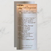 25 4x9結婚式 プログラムメイスンジャールシャンデリアロウソク プログラム (正面/裏面)