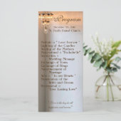 25 4x9結婚式 プログラムメイスンジャールシャンデリアロウソク プログラム (スタンド正面)