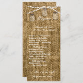 25 4x9結婚式 プログラムメイスンジャー文字列ライトバー プログラム (正面/裏面)