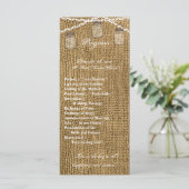 25 4x9結婚式 プログラムメイスンジャー文字列ライトバー プログラム (スタンド正面)