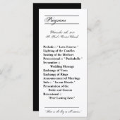 25 4x9結婚式 プログラムモダンタイポグラフィ新聞社 プログラム (正面/裏面)