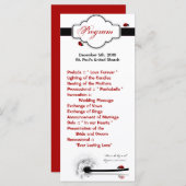 25 4x9結婚式 プログラムレディーバグダディリオンフラワー プログラム (正面/裏面)