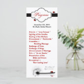 25 4x9結婚式 プログラムレディーバグダディリオンフラワー プログラム (スタンド正面)