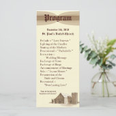 25 4x9結婚式 プログラムヴィンテージカントリーバーンファーム プログラム (スタンド正面)