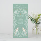 25 4x9結婚式 プログラムヴィンテージラブバーズアクアティー プログラム (スタンド正面)