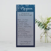 25 4x9結婚式 プログラム冬雪片スノーアイス プログラム (スタンド正面)