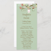 25 4x9結婚式 プログラム春フローラメイスンジャース プログラム (正面/裏面)