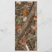 25 4x9結婚式 プログラム狩りカップル鹿Doe Buc プログラム (裏面)