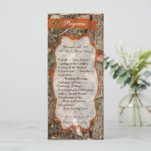 25 4x9結婚式 プログラム狩りカップル鹿Doe Buc プログラム (スタンド正面)