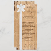 25 4x9結婚式 プログラム破れた段ボール移動箱 プログラム (正面/裏面)