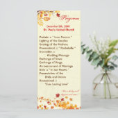 25 4x9結婚式 プログラム秋ブリーズ紅葉 プログラム (スタンド正面)