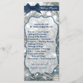 25 4x9結婚式 プログラム粉砕された氷壊れた冬 プログラム (正面)