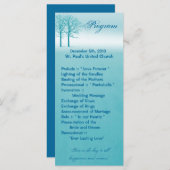 25 4x9結婚式 プログラム2冬木雪道 プログラム (正面/裏面)