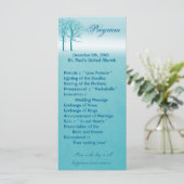 25 4x9結婚式 プログラム2冬木雪道 プログラム (スタンド正面)