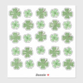 25 Amazing Shamrock Vinyl Stickersのセット シール (シート)