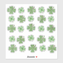 25 Amazing Shamrock Vinyl Stickersのセット