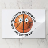 25 Custom Basketball BLUE EYES Happy Face Placemat ペーパーパッド (折り畳み)
