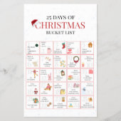 25 Days of Christmas Bucket List Art チラシ (正面)