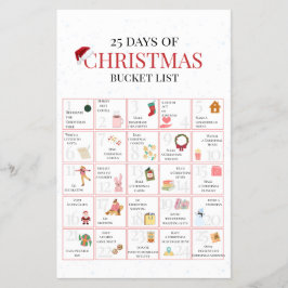 25 Days of Christmas Bucket List Art チラシ