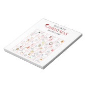 25 Days of Christmas Bucket List Art ノートパッド (回転)