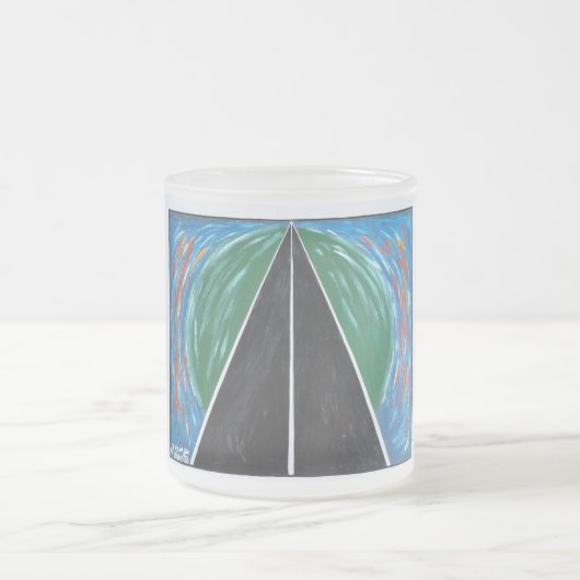 25/ Feu vert フロストグラスマグカップ (中央)