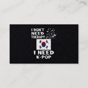 25.Iセラピーは不要KPop 名刺