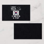 25.Iセラピーは不要KPop 名刺 (正面/裏面)