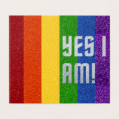 25 LGBTのグリッターYesのパック！来アウトカード (外部フラット)