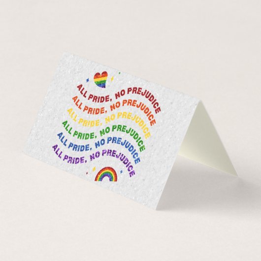 25 LGBTのパックグリッターすべてプライド偏見なし (正面)